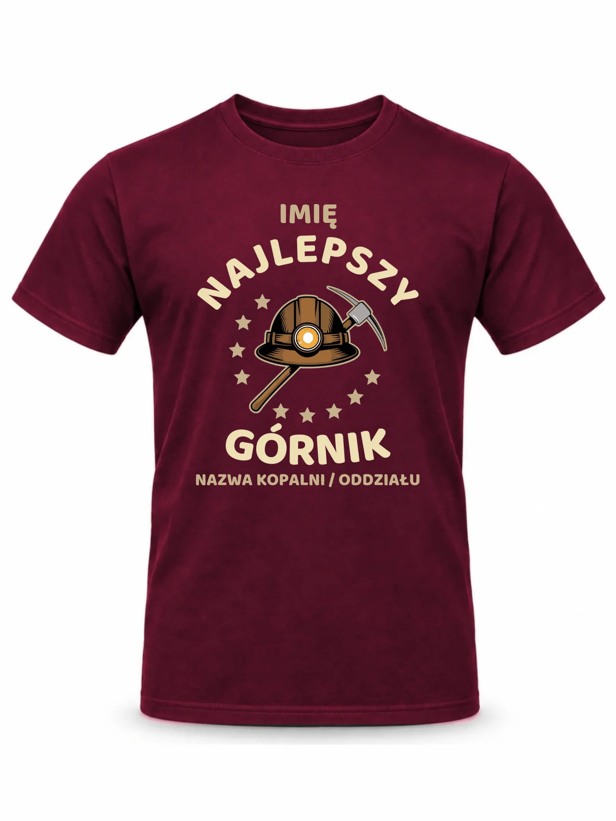 Koszulka męska - prezent dla górnika - Najlepszy górnik - personalizowana G23