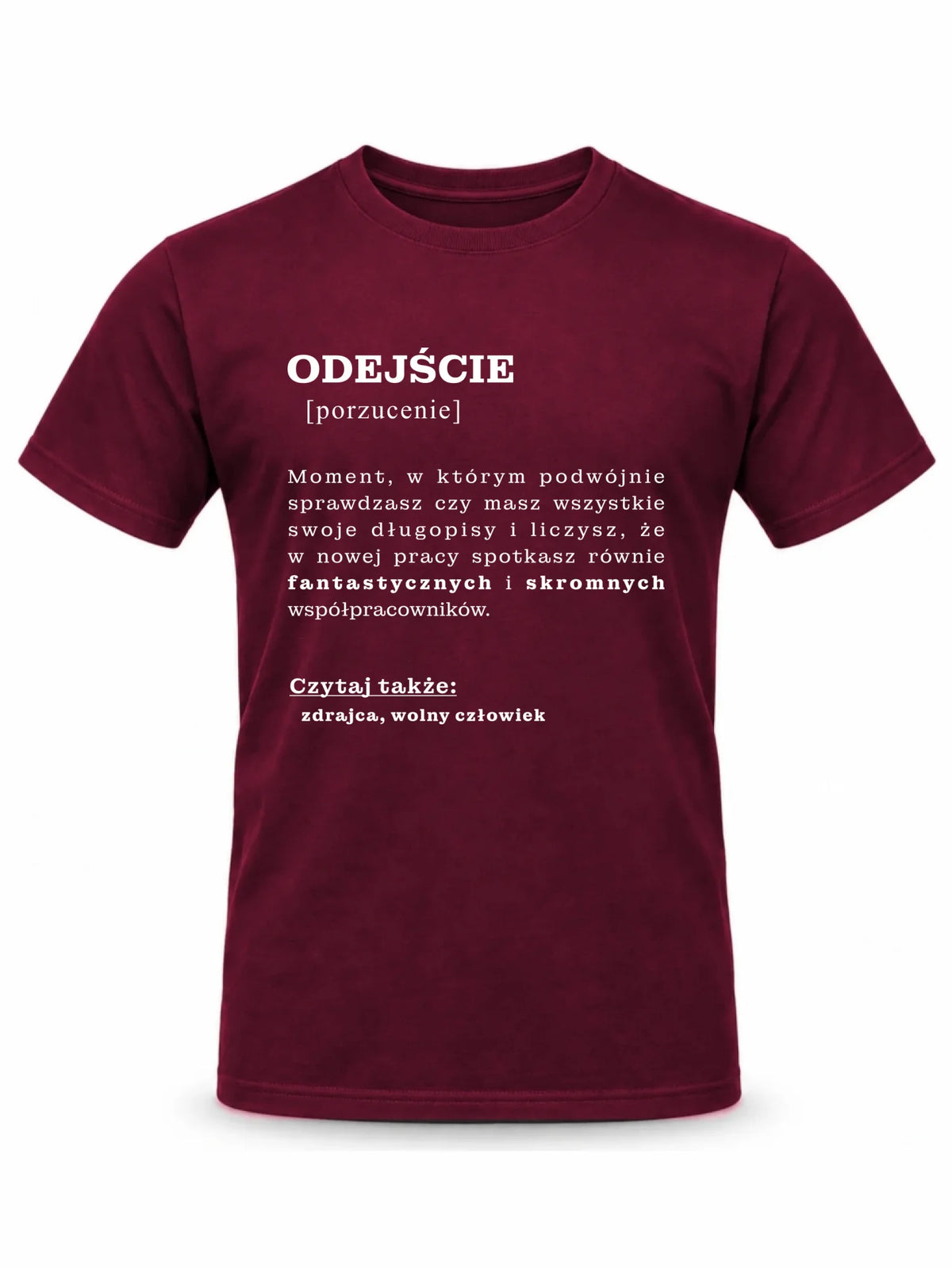 Koszulka męska - Odejście z pracy [porzucenie]