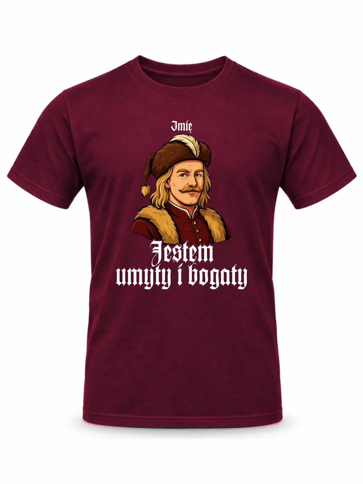 Koszulka męska - Jestem umyty i bogaty - dla fanów serialu 1670 - personalizowana H60
