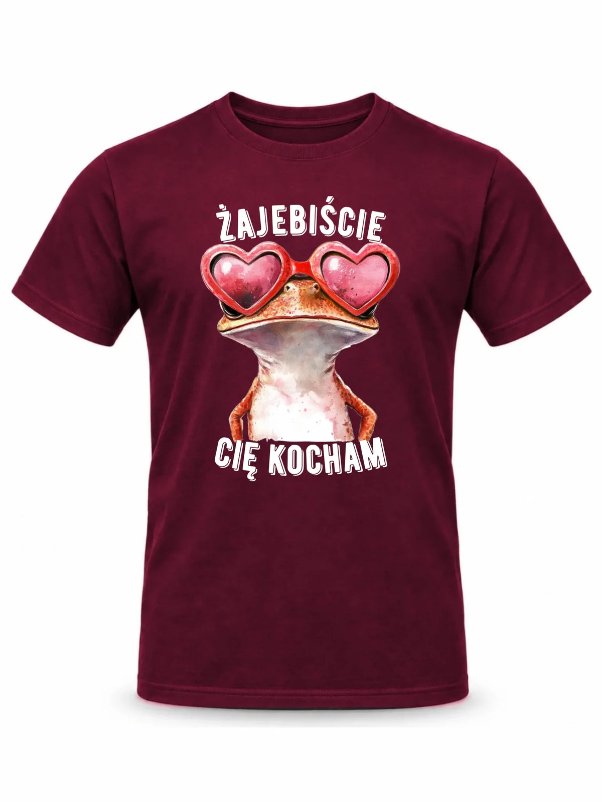 Koszulka męska dla par - Żajebiście Cię Kocham Żaba W17