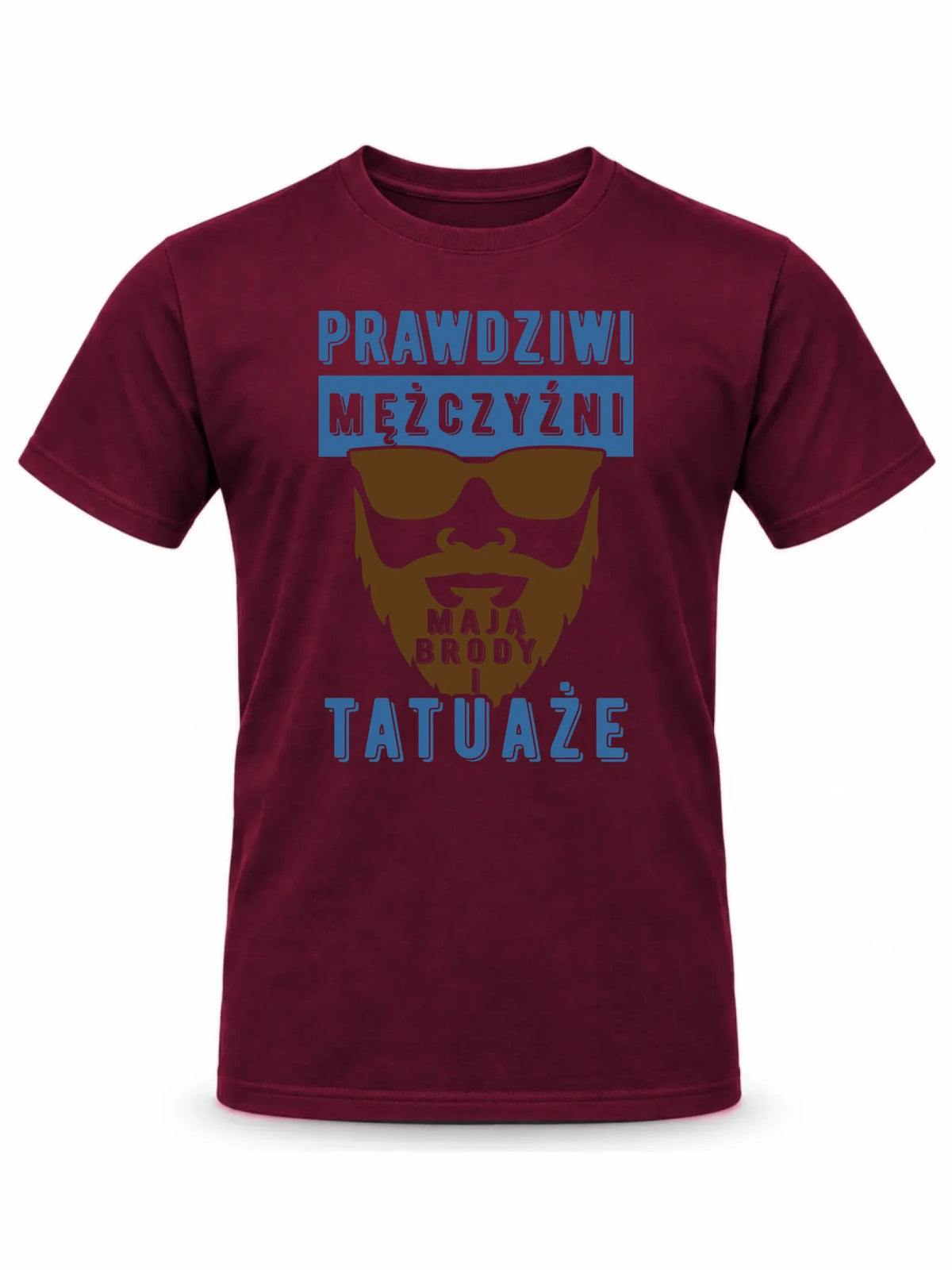 Koszulka męska - Prezent dla faceta - Prawdziwi mężczyźni mają brody i tatuaże DCH22