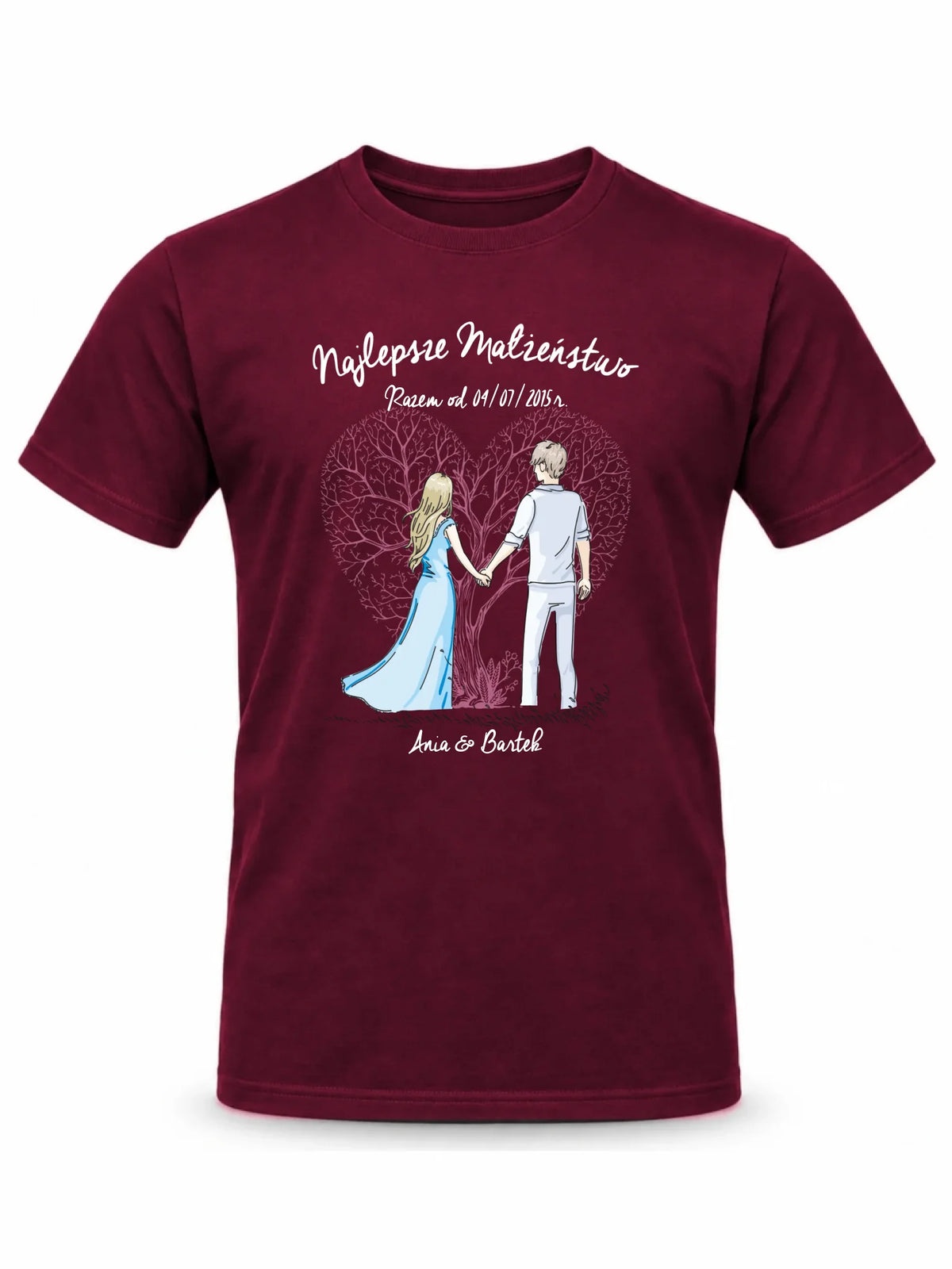 Koszulka męska dla męża - Najlepsze małżeństwo - personalizowana W03