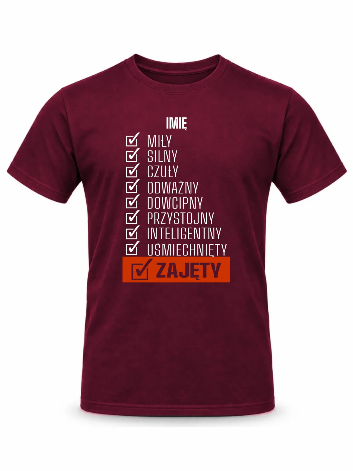 Koszulka męska - Zajęty prezent dla chłopaka męża narzeczonego - personalizowana DCH05