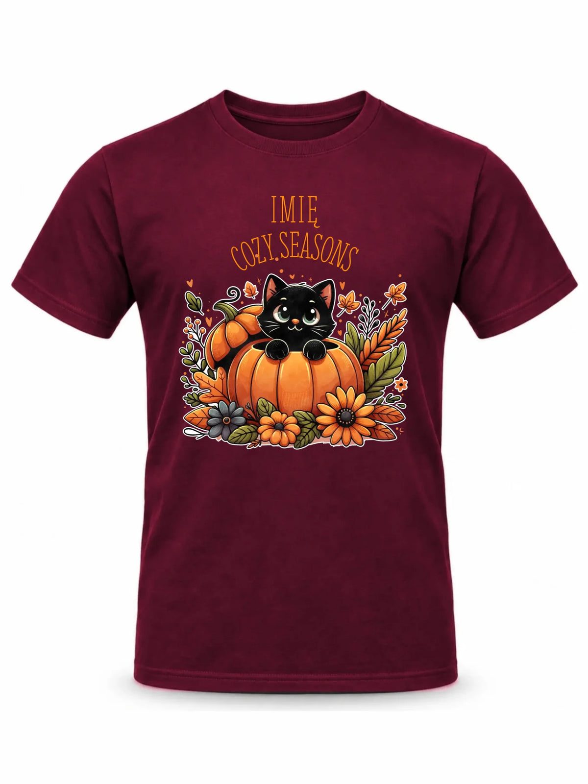 Koszulka męska jesienna - Cozy Seasons - personalizowana JS01