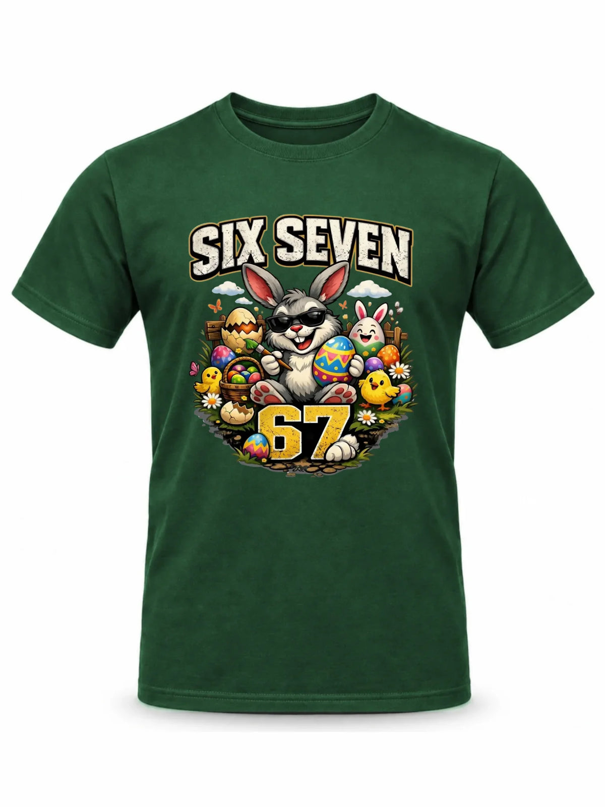 Koszulka męska wielkanocna - Zając Six Seven 67 WN10