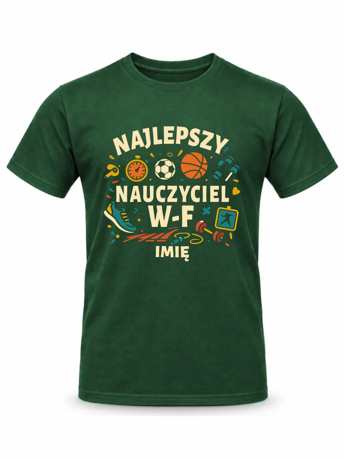 Koszulka dla nauczyciela wychowania fizycznego W-F - personalizowana N50