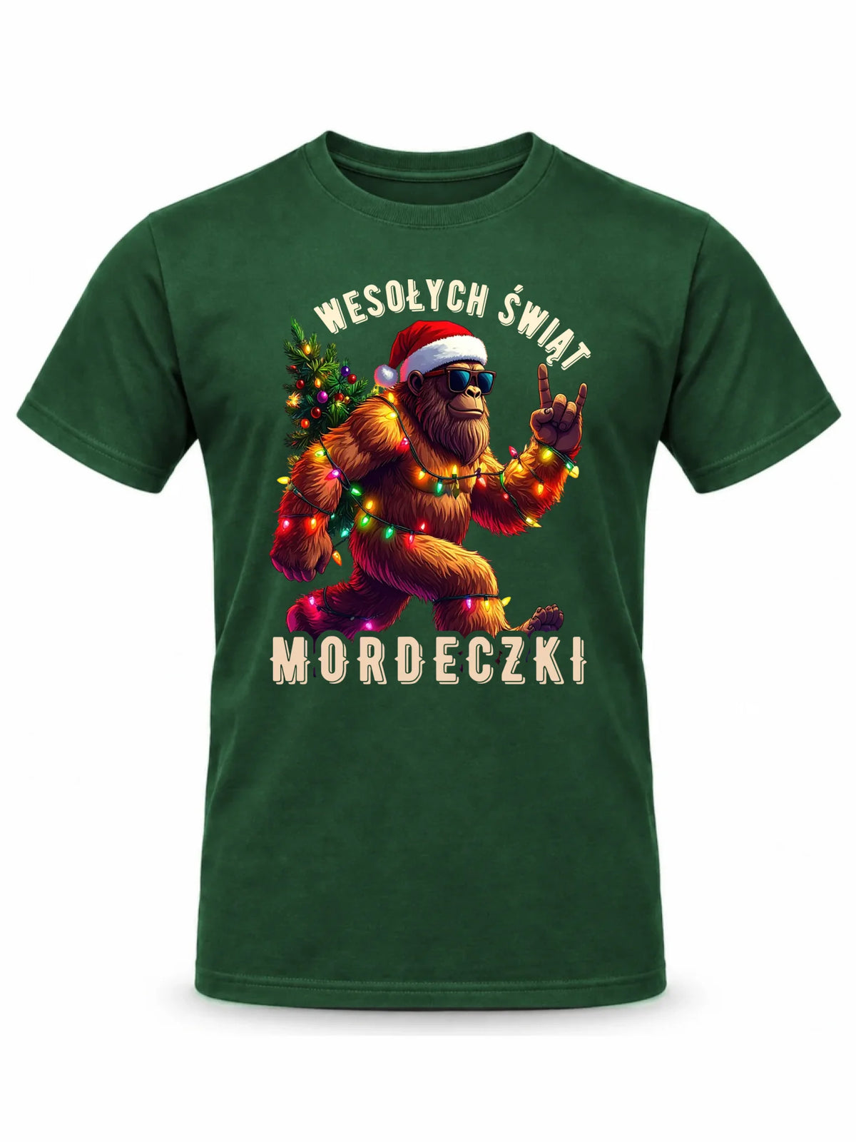 Koszulka męska świąteczna - prezent na święta - Yeti Wesołych Świąt mordeczki BN152