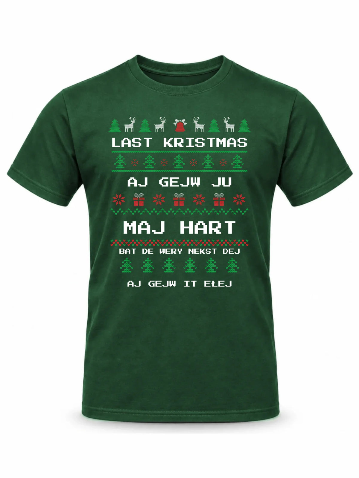 Koszulka męska świąteczna - Last kristmas aj gejw ju maj hart BN13