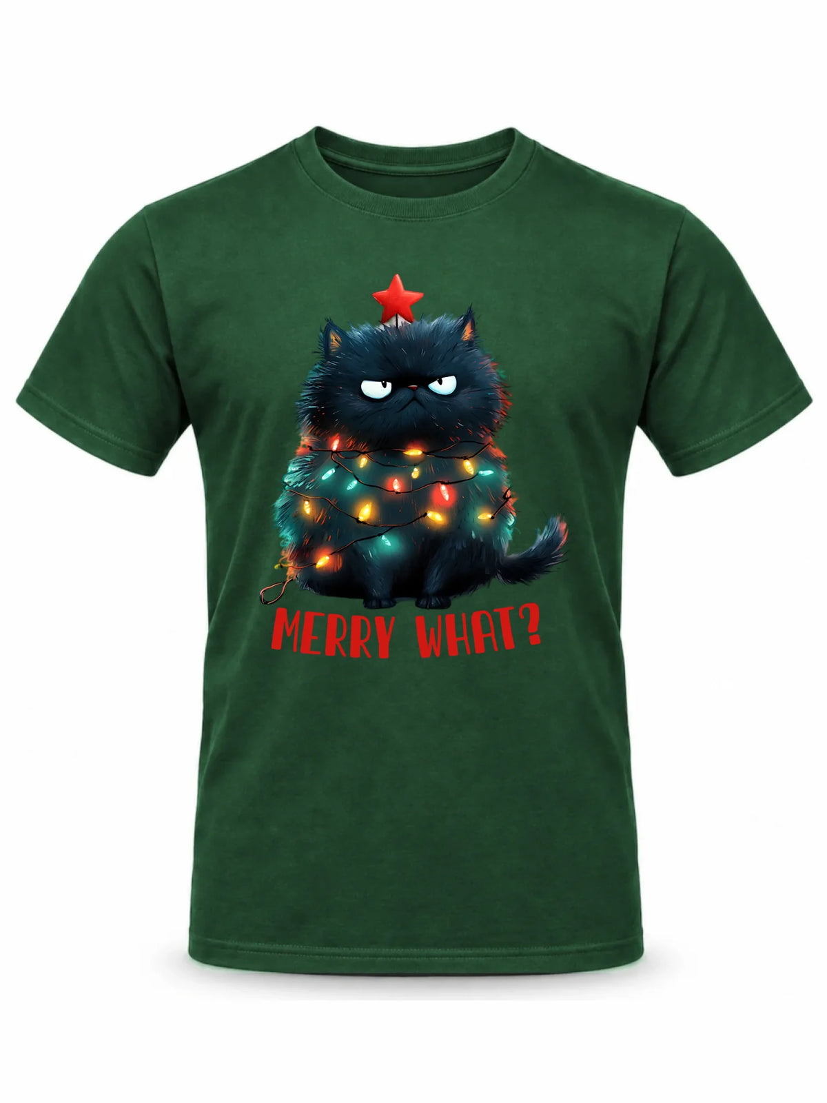Koszulka męska świąteczna - Grumpy Cat Merry what? BN37