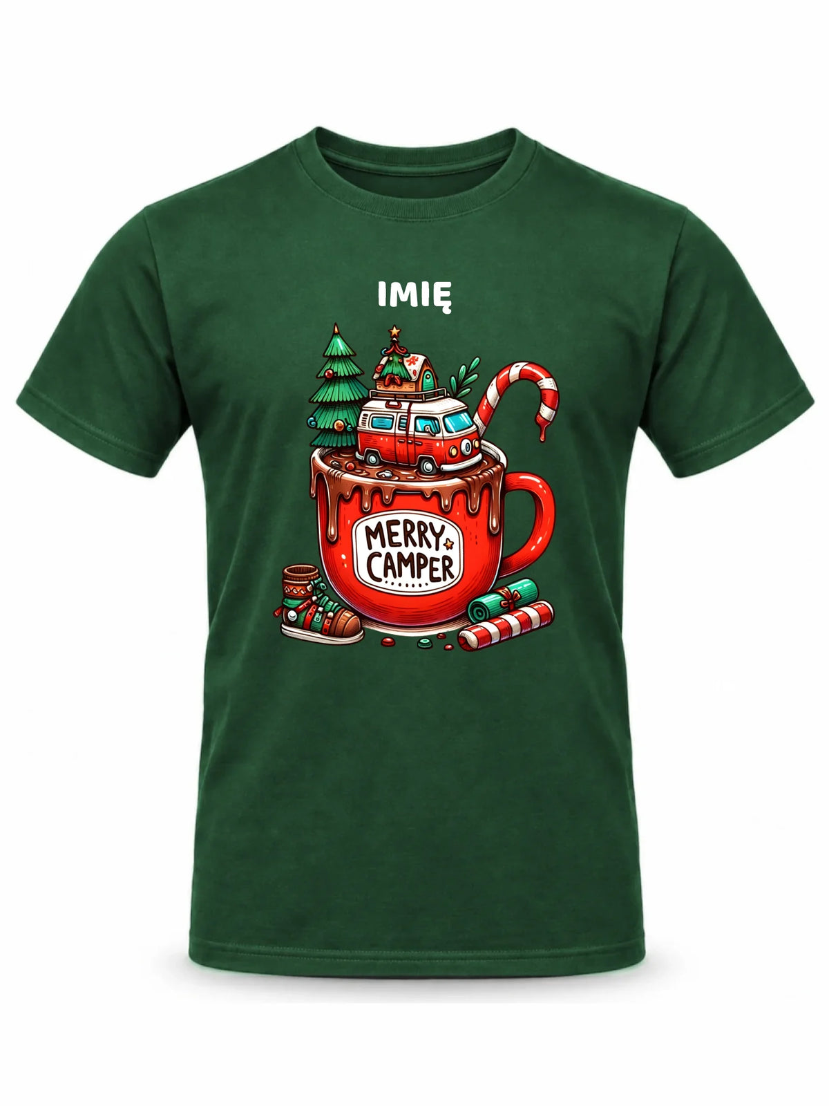 Koszulka męska świąteczna - Kamper Merry Camper - personalizowana BN43