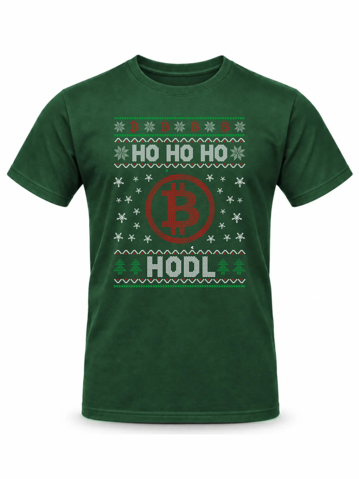 Koszulka męska świąteczna - Bitcoin - Ho Ho hodl BN103