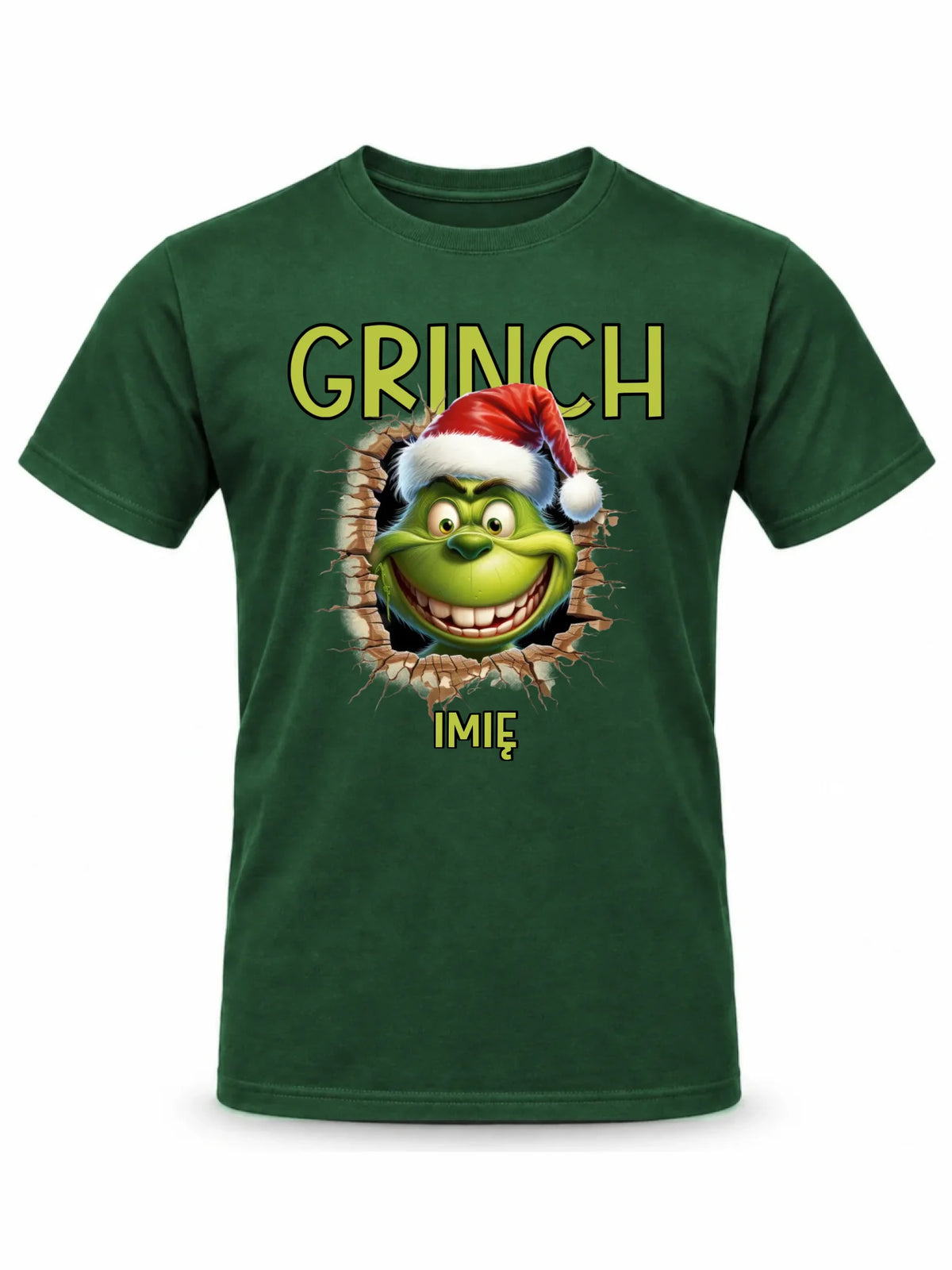 Koszulka męska świąteczna - Grinch - personalizowana BN112