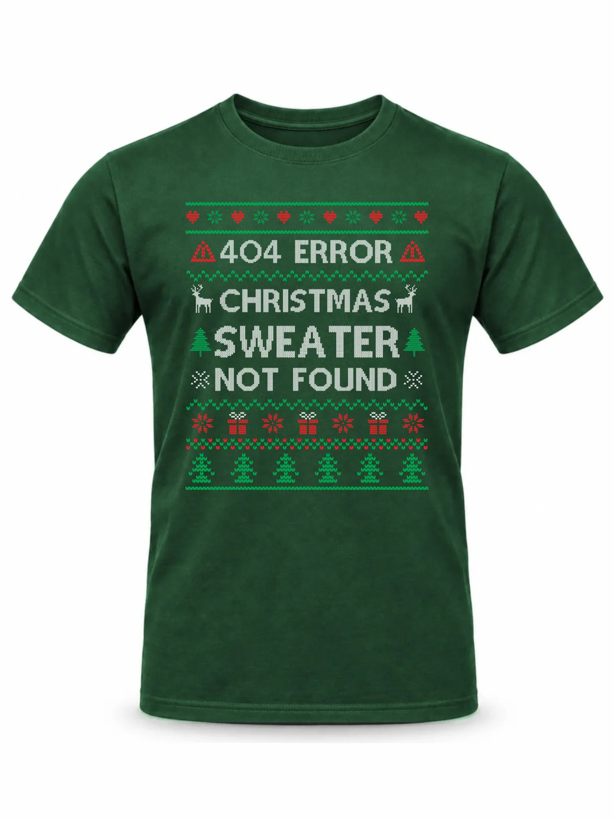 Koszulka męska świąteczna - Error 404 Christmas sweater not found BN107