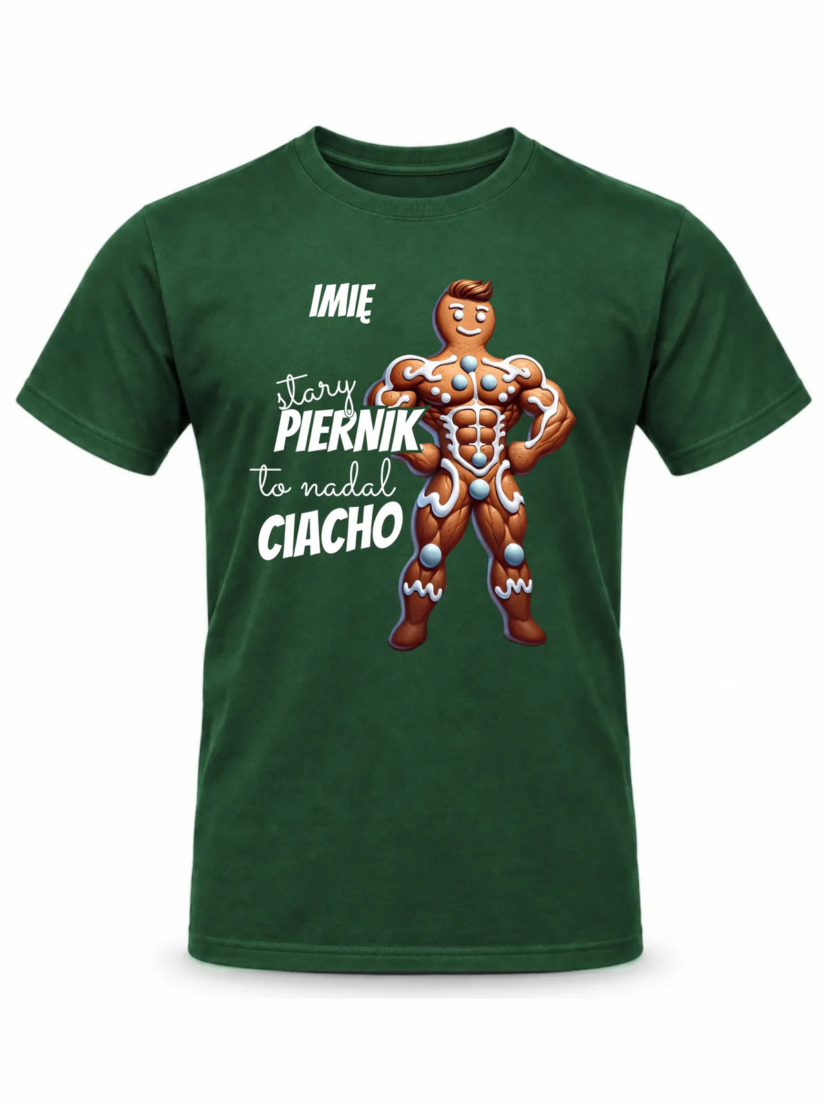 Koszulka męska świąteczna - Stary piernik to nadal ciacho - personalizowana BN23