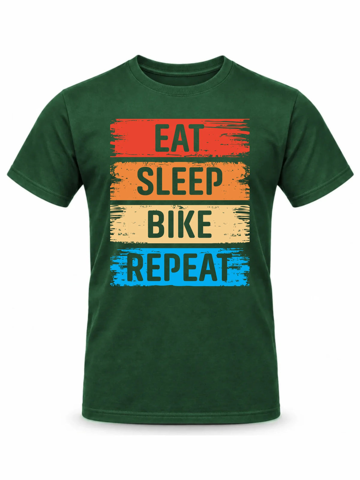 Koszulka męska na rower - Eat sleep bike repeat HR03