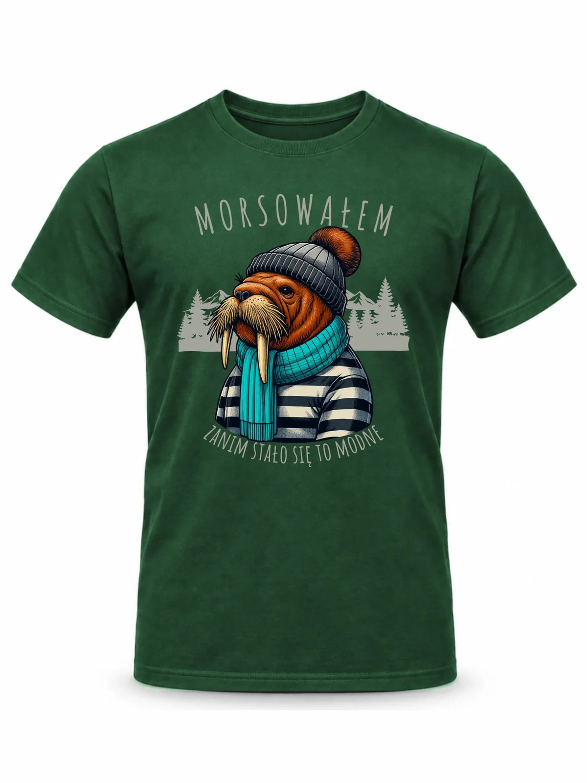 Koszulka męska - prezent dla morsa - Morsowałem zanim stało się to modne - Mors HM08