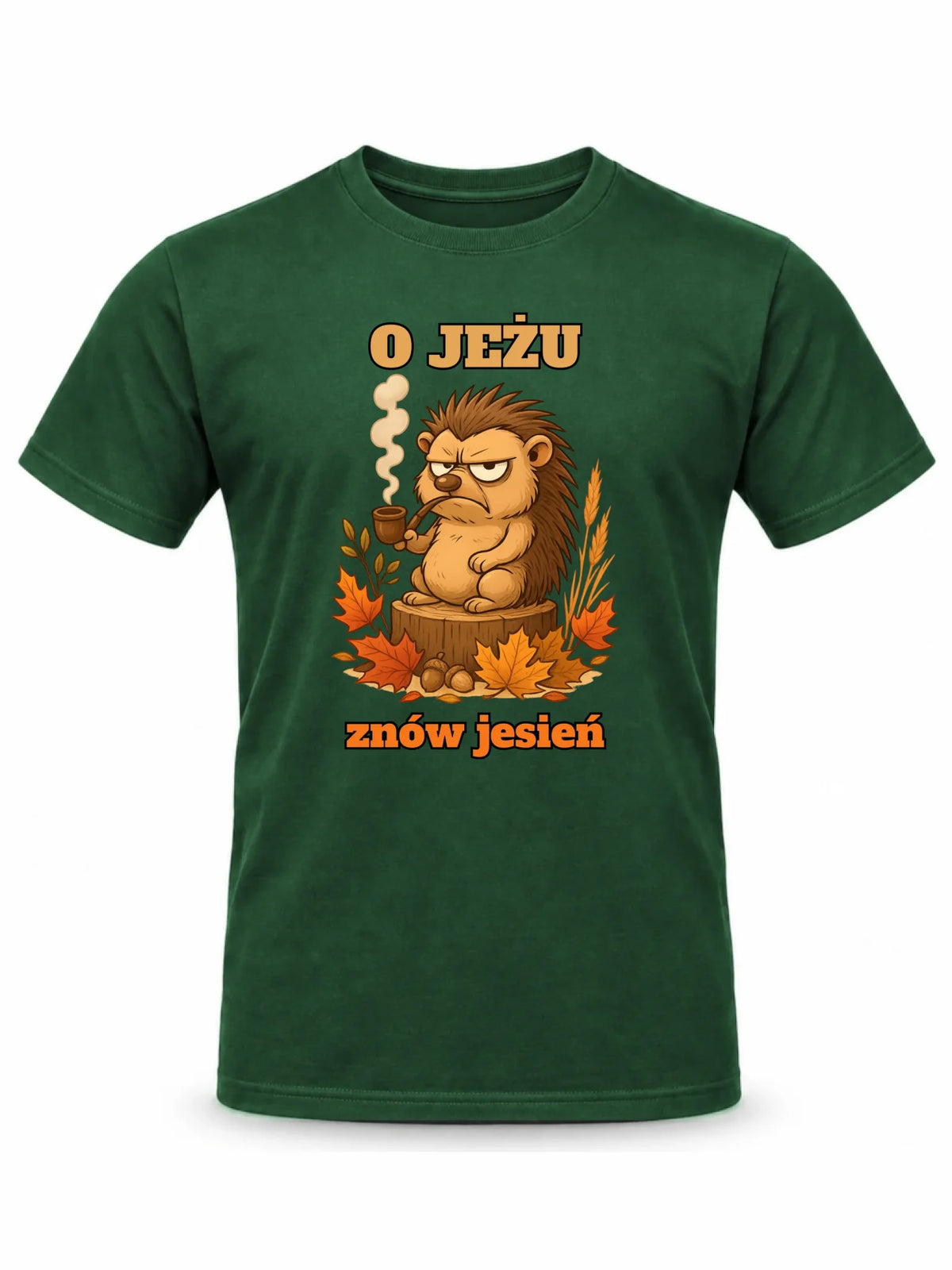Koszulka męska jesienna - O jeżu znów jesień JS20