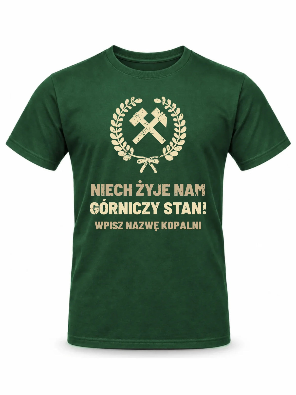 Koszulka męska - prezent dla górnika - Niech żyje nam górniczy stan - personalizowana G24