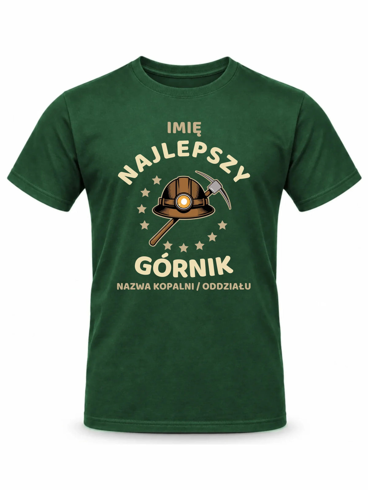 Koszulka męska - prezent dla górnika - Najlepszy górnik - personalizowana G23