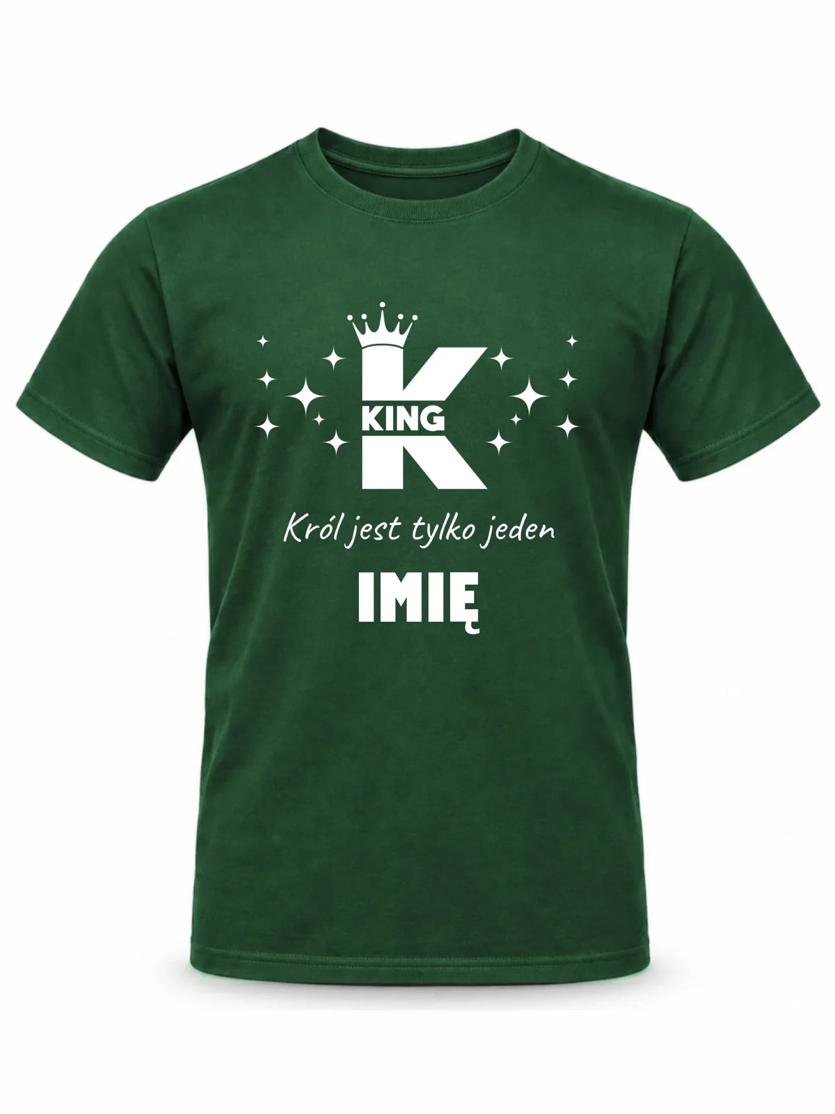 Koszulka męska dla niego - King Król jest tylko jeden - personalizowana W40