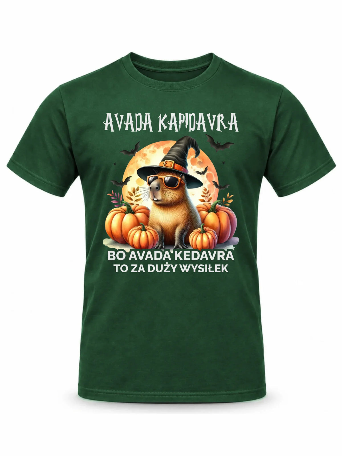 Koszulka męska halloweenowa - Kapibara - Avada Kapidavra HL21