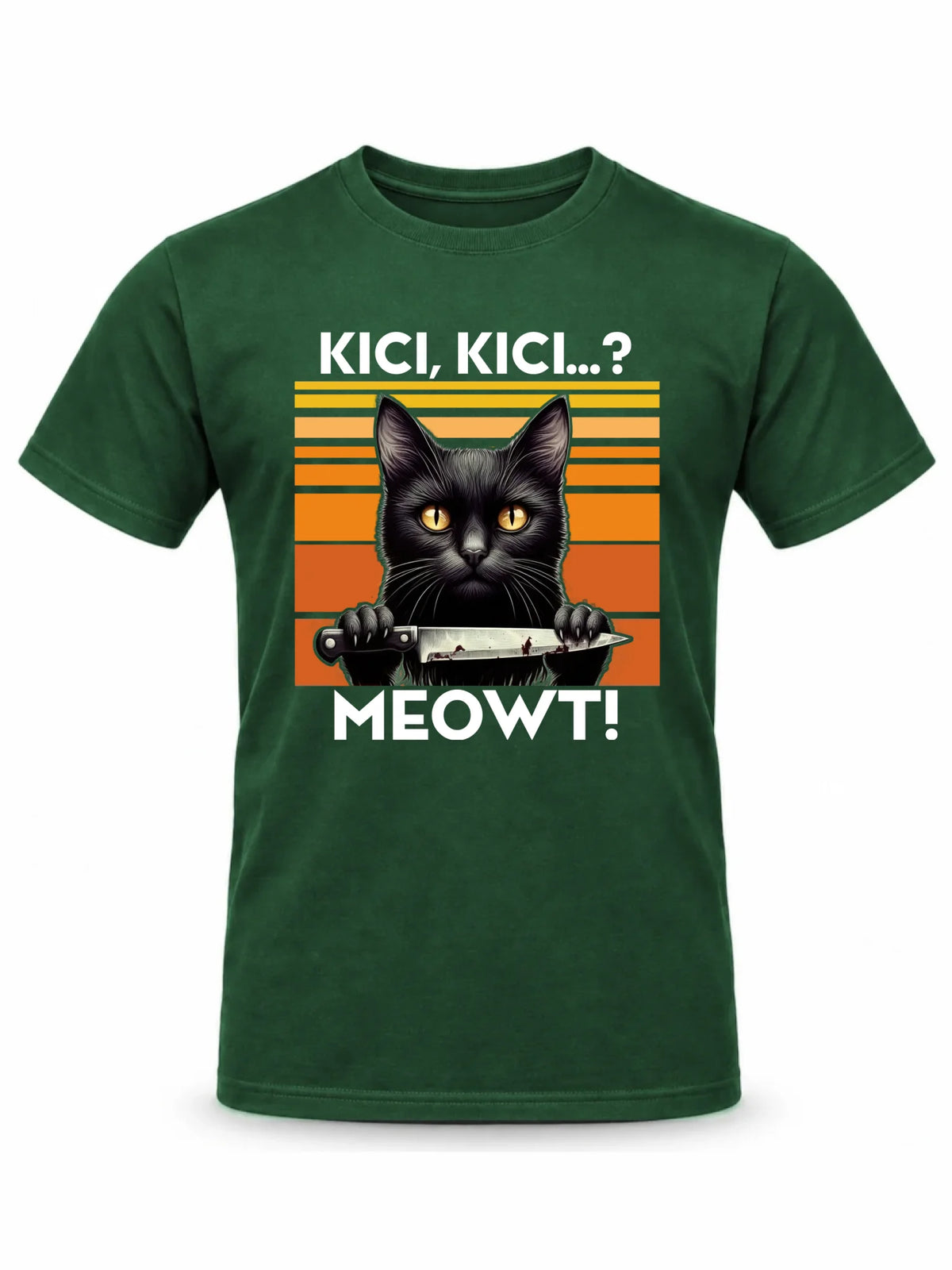 Koszulka męska - Kot z nożem - Kici, kici... MEOWT! HL17