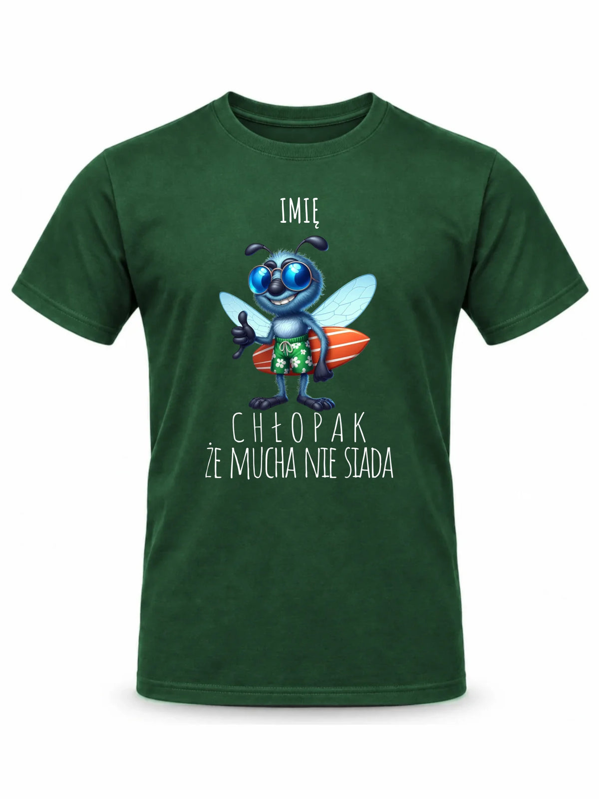 Koszulka męska - prezent dla chłopaka - Chłopak, że mucha nie siada essa - personalizowana DCH29