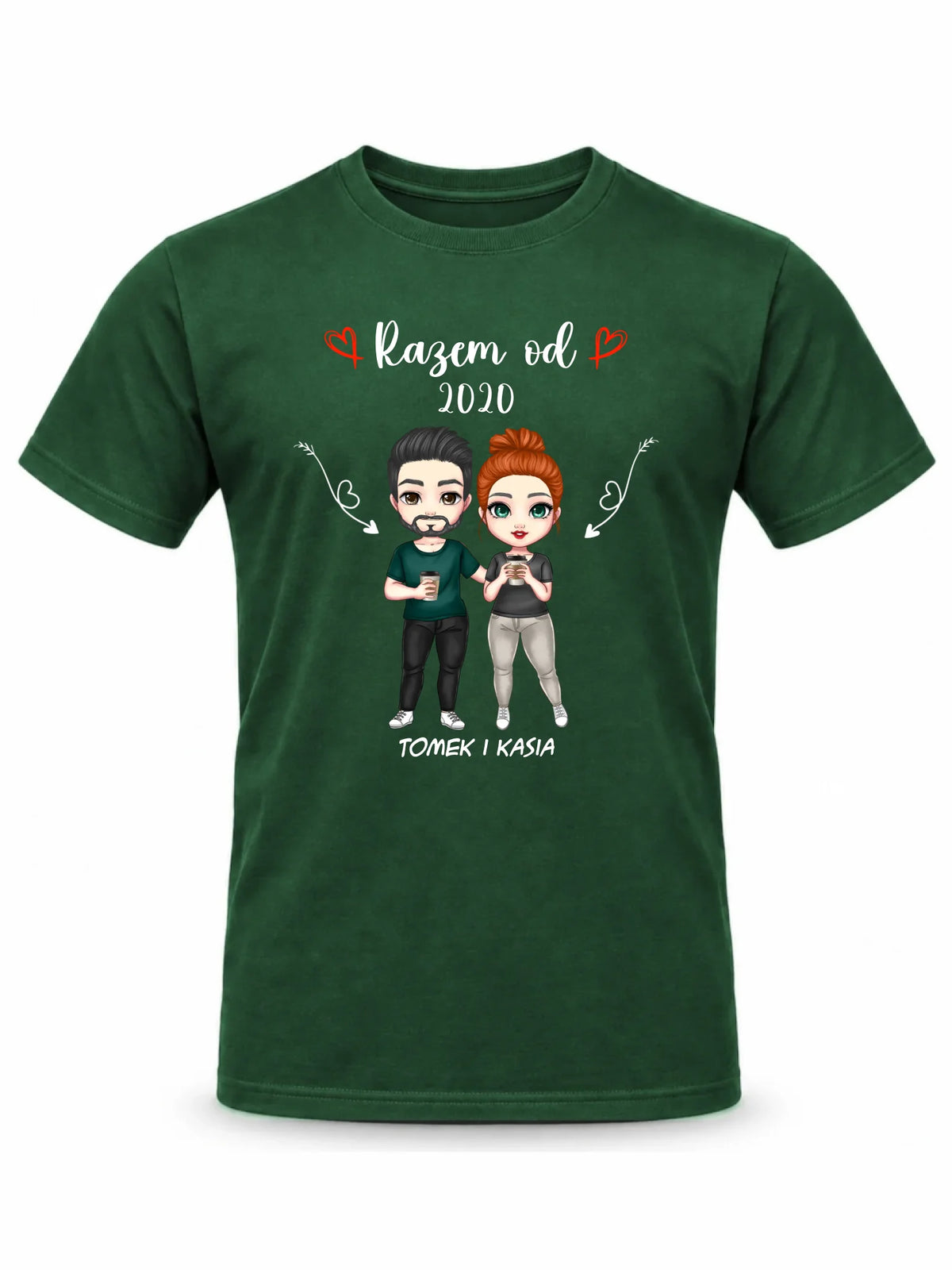 Koszulka męska - Para razem od - personalizowana W01