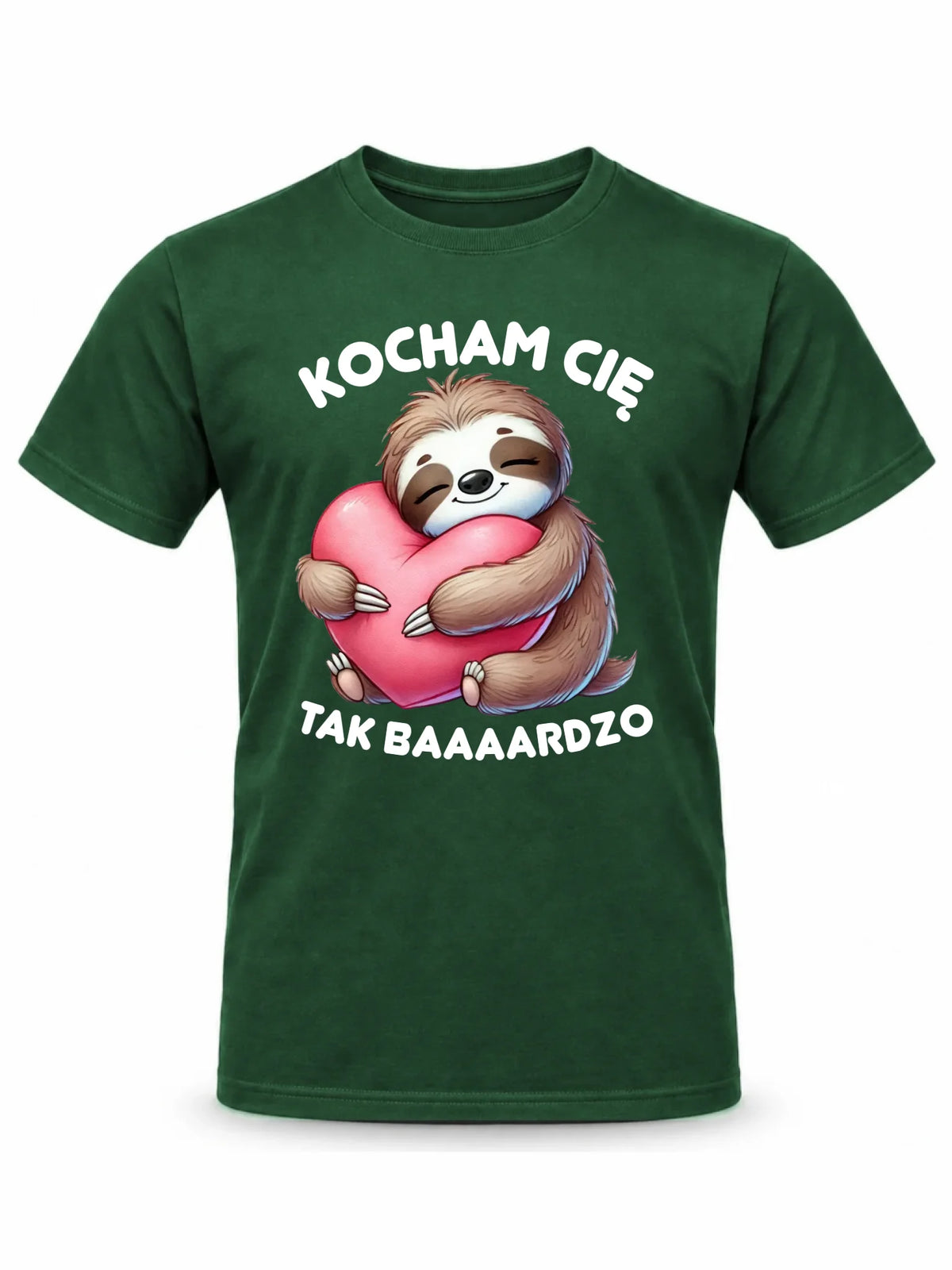 Koszulka męska - Leniwiec Kocham Cię tak baaaardzo W16