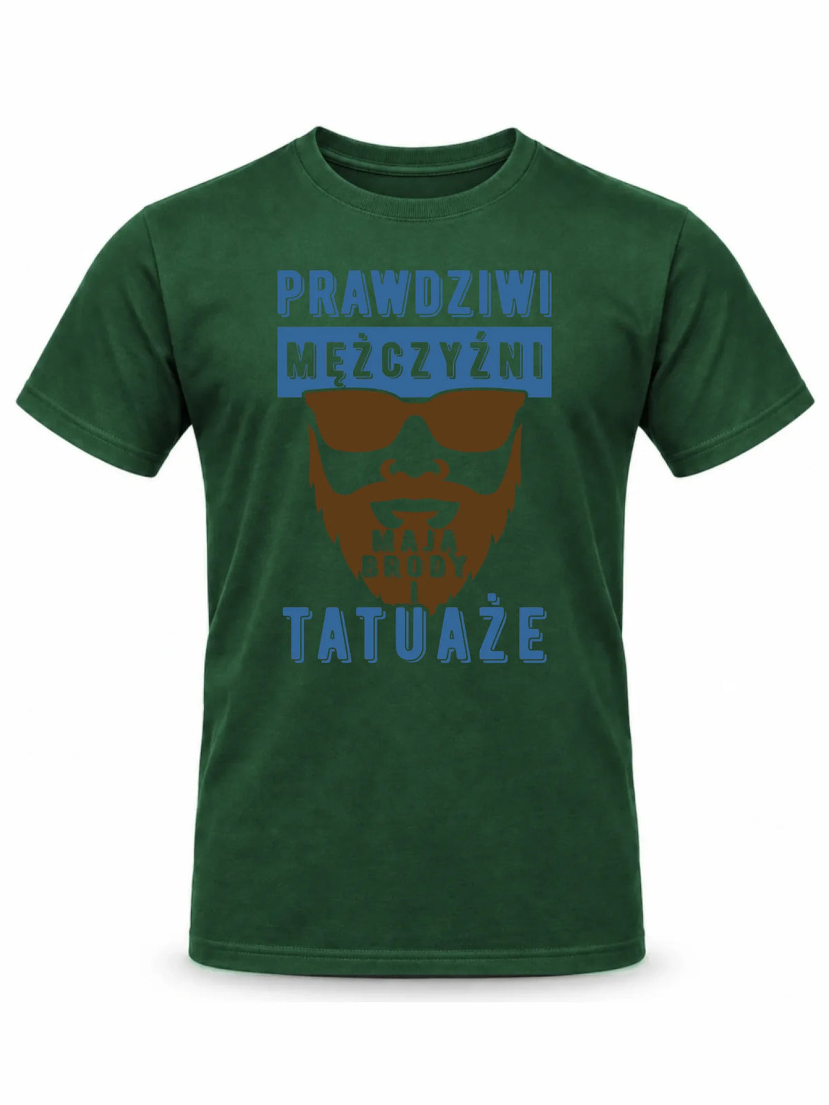 Koszulka męska - Prezent dla faceta - Prawdziwi mężczyźni mają brody i tatuaże DCH22