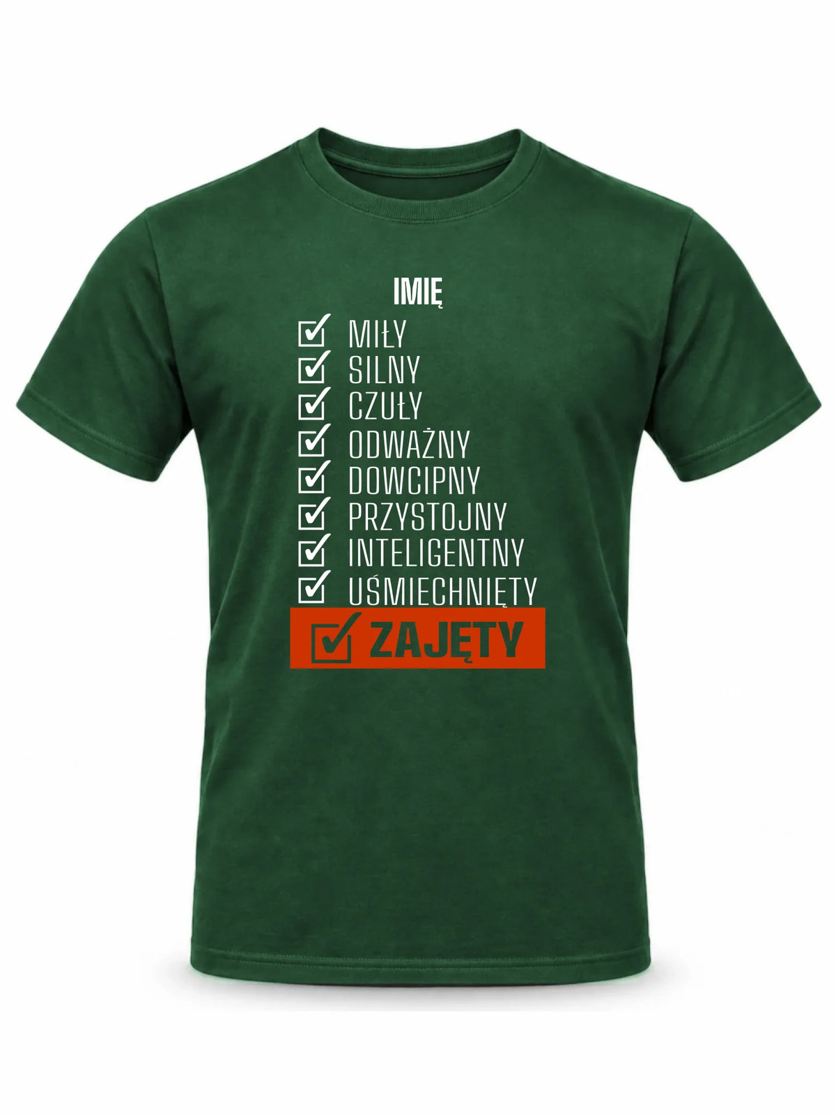 Koszulka męska - Zajęty prezent dla chłopaka męża narzeczonego - personalizowana DCH05