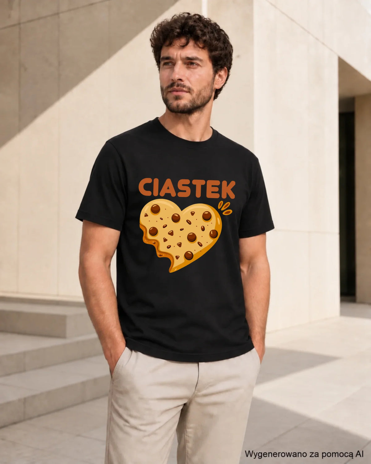 Koszulka męska - Ciastek W54
