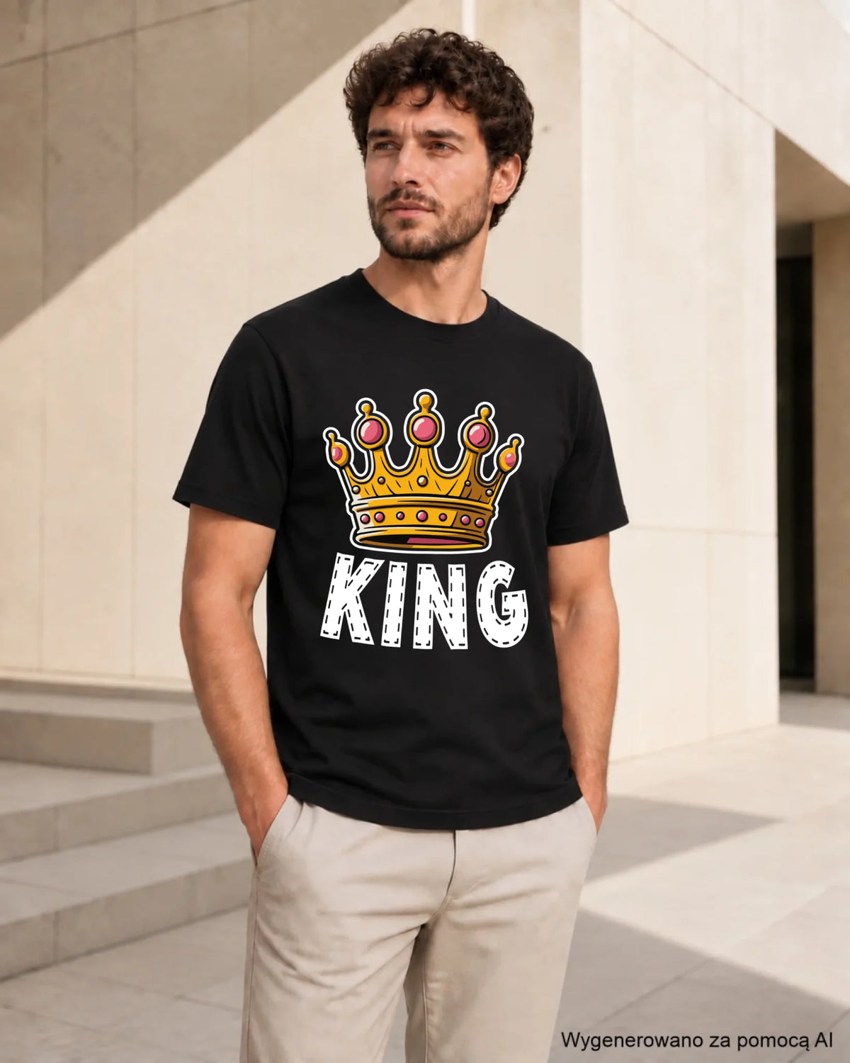 Koszulka męska - King W41