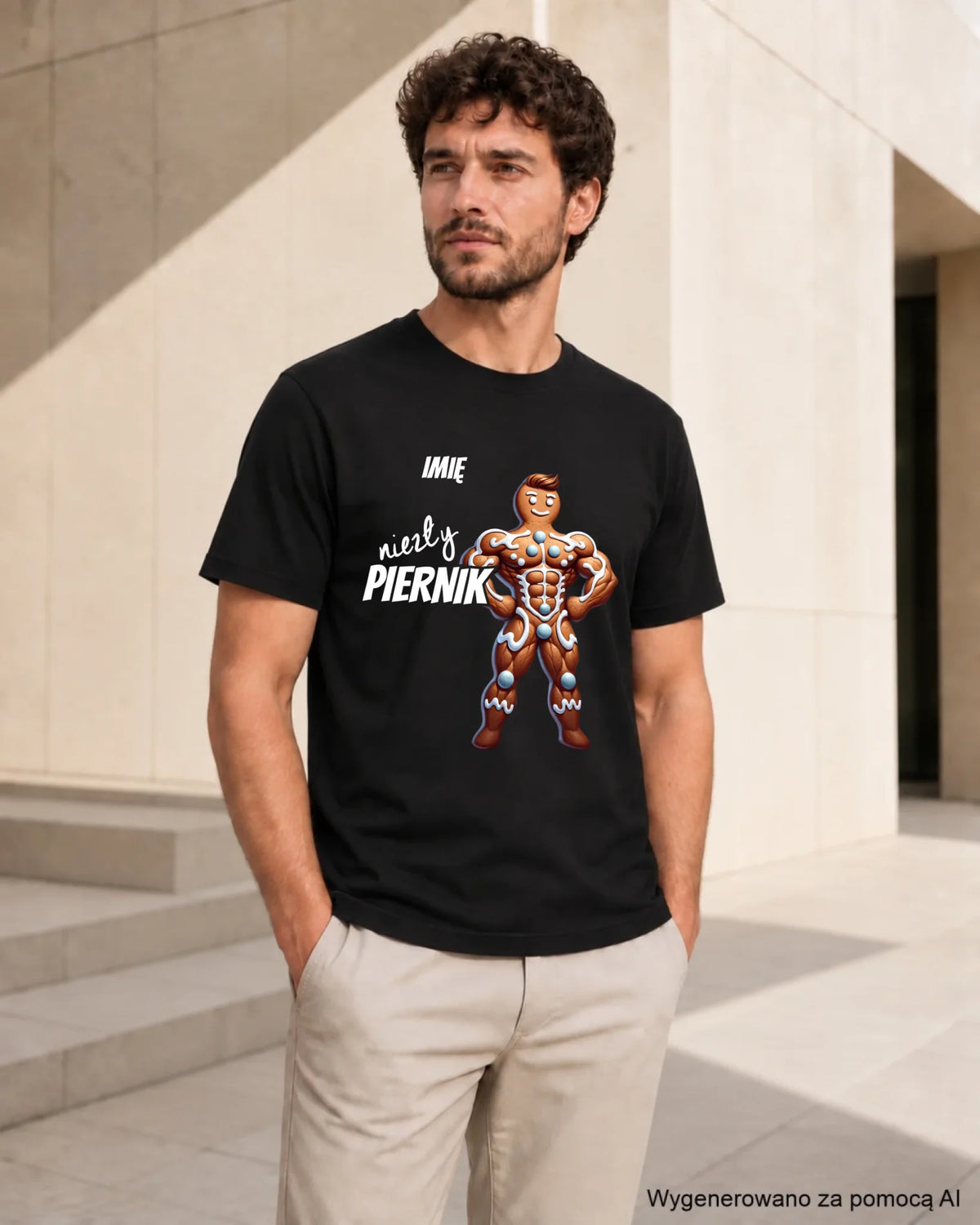 Koszulka męska świąteczna - Niezły piernik - personalizowana BN24