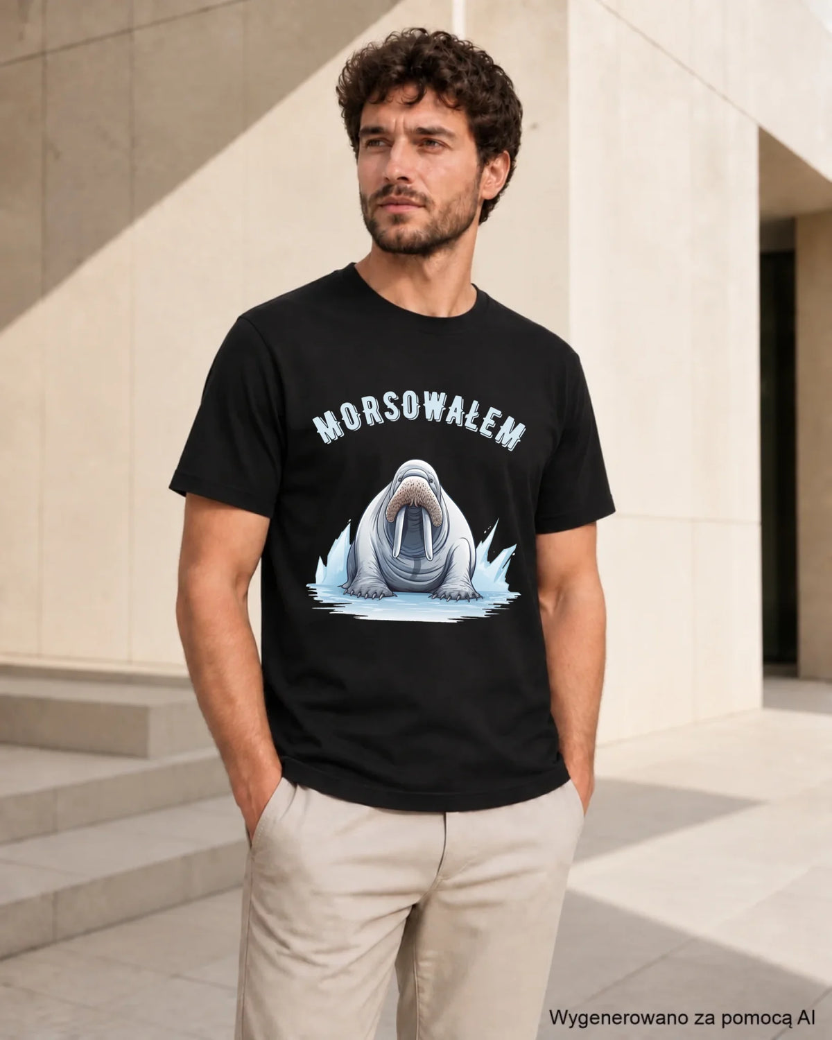Koszulka męska dla morsa - Morsowałem HM01