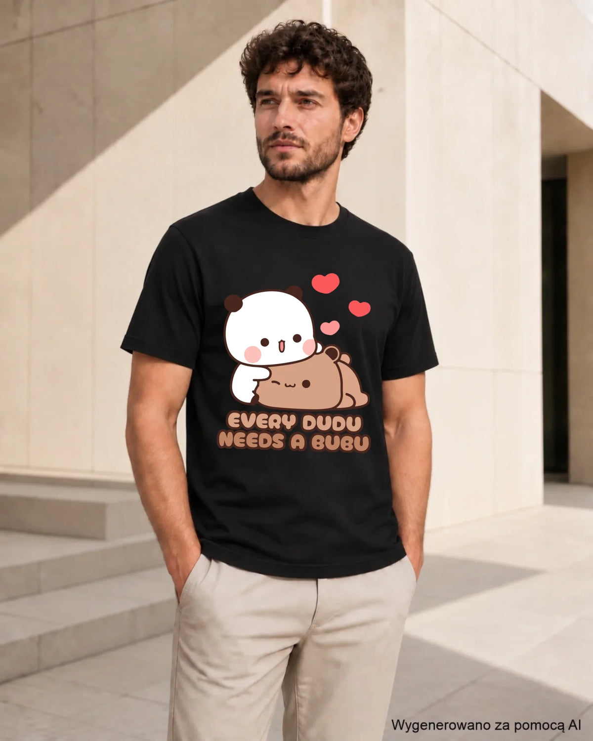Koszulka męska dla par - Every Dudu needs a Bubu W32