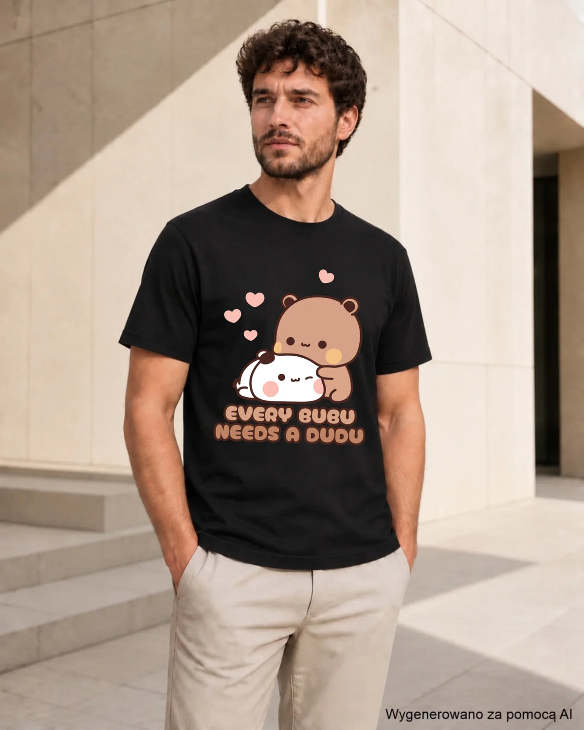 Koszulka męska dla par - Every Bubu needs a Dudu W33