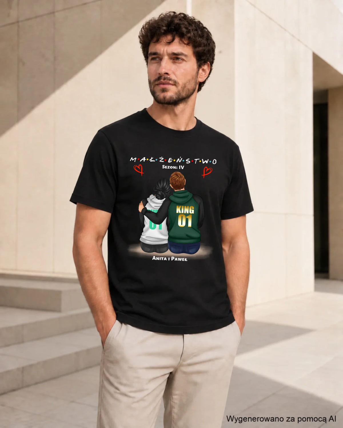 Koszulka męska dla męża - Małżeństwo Sezon - personalizowana W05