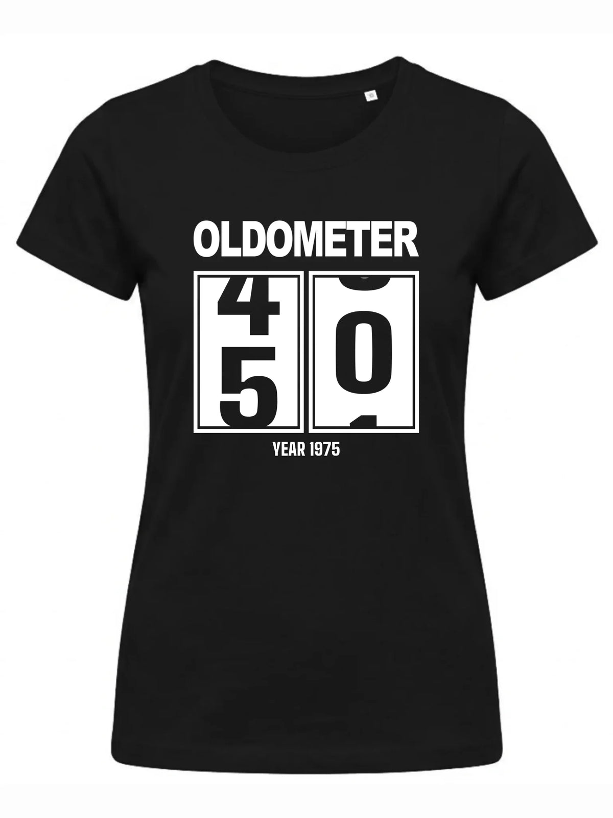 Koszulka damska na urodziny - Oldometer wybierz wiek 20-85 lat