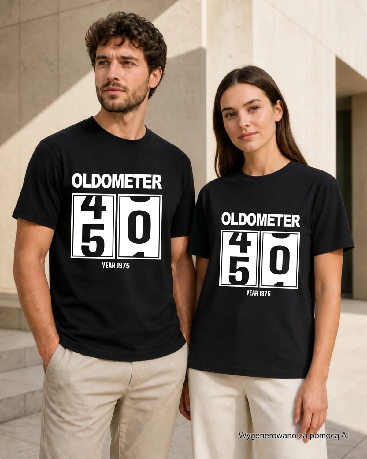 Koszulka na urodziny - Oldometer wybierz wiek 20-85 lat