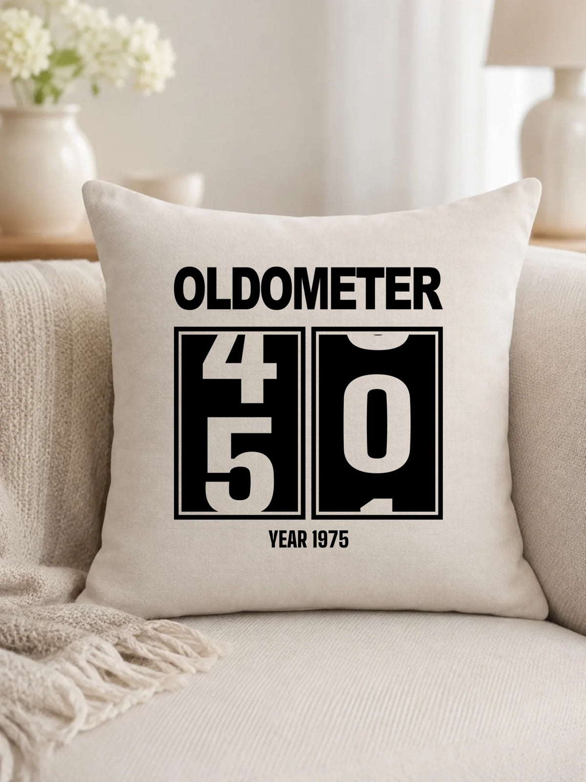 Poduszka na urodziny - Oldometer wybierz wiek 20-85 lat