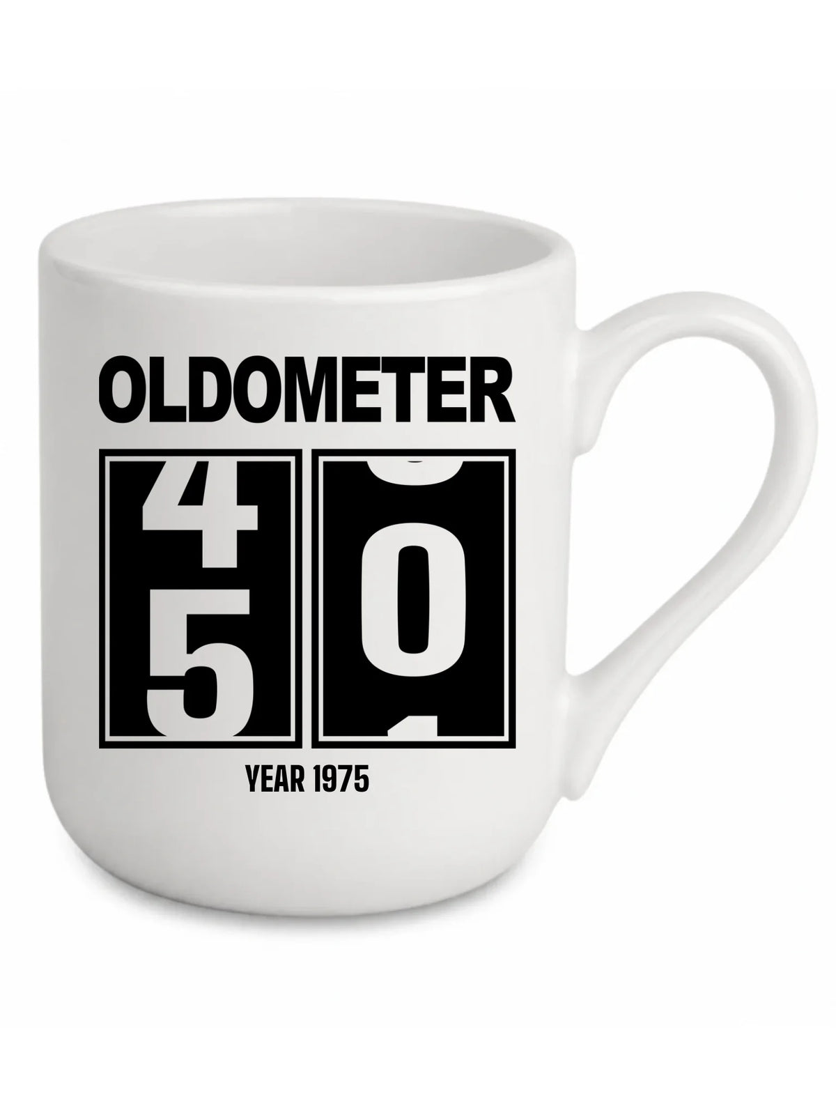 Kubek elegant na urodziny - Oldometer wybierz wiek 20-85 lat