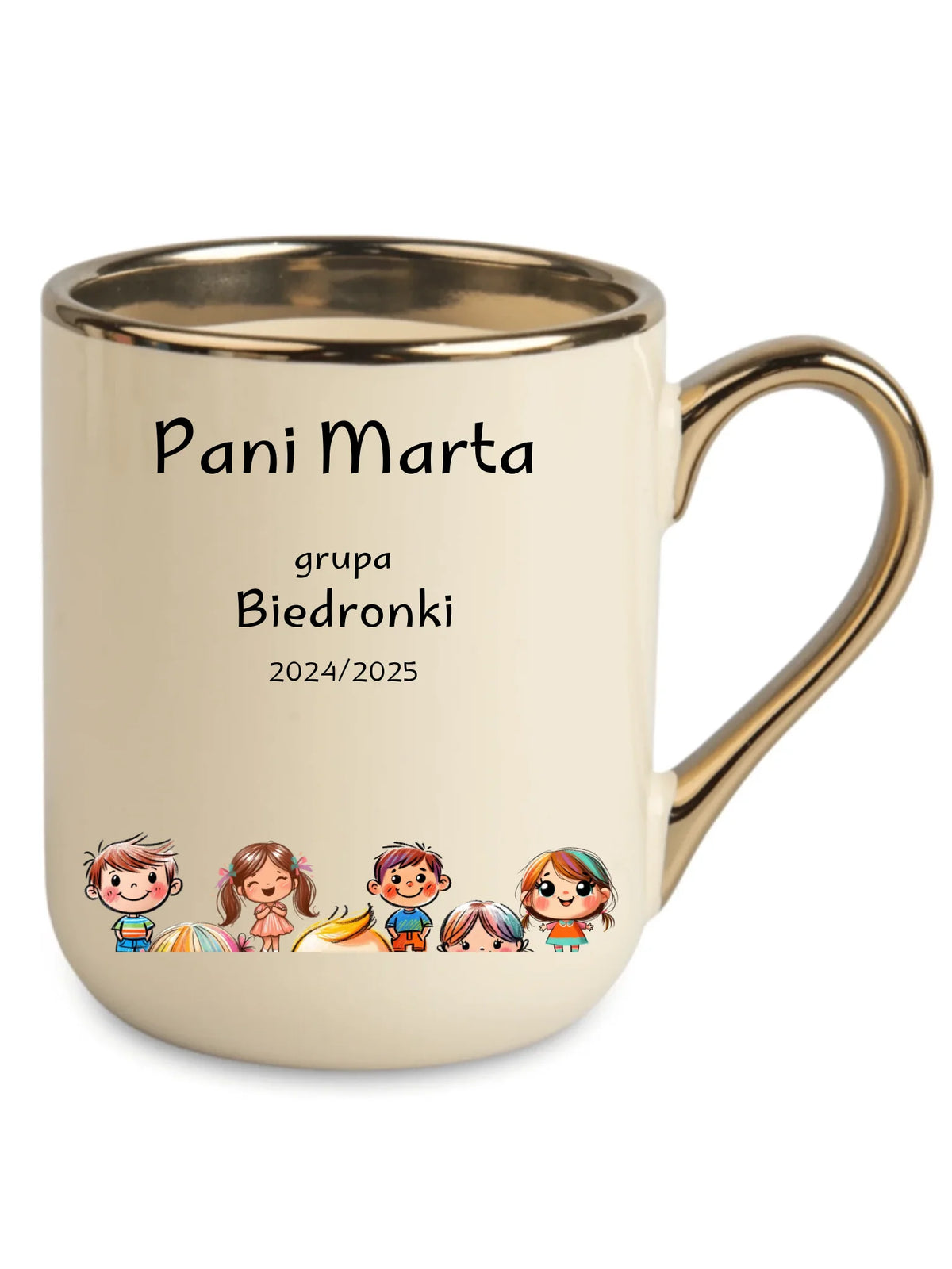 Przedszkolaki | Personalizowany kubek elegant dla nauczycielki N03