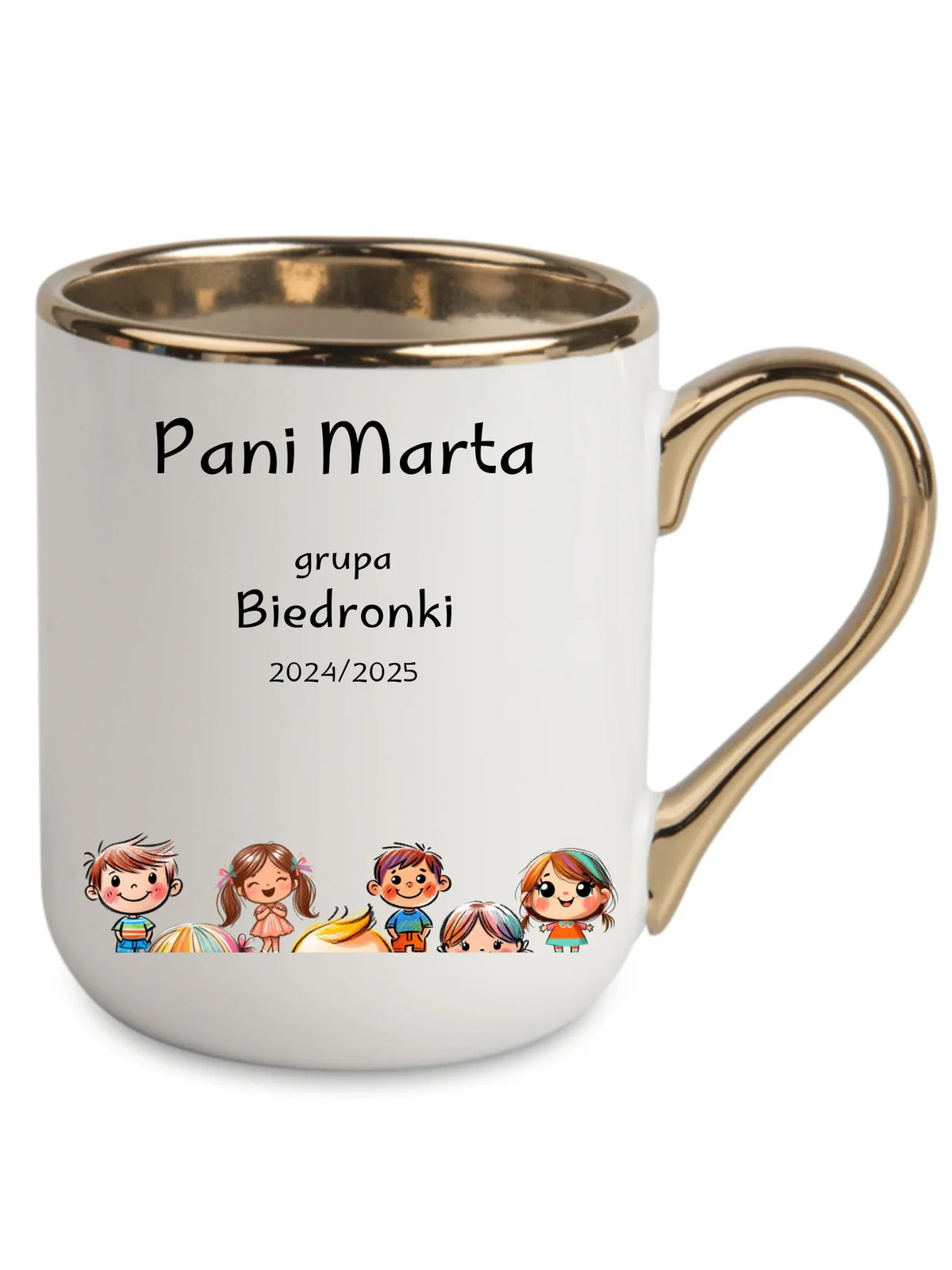 Przedszkolaki | Personalizowany kubek elegant dla nauczycielki N03