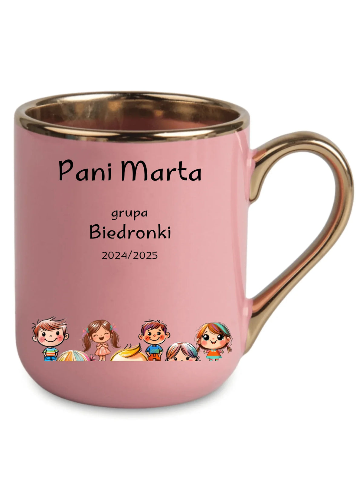 Przedszkolaki | Personalizowany kubek elegant dla nauczycielki N03
