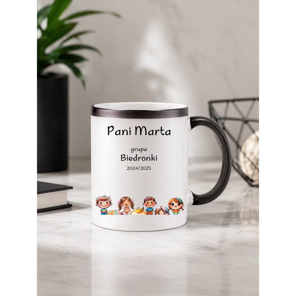 Przedszkolaki | Personalizowany kubek magiczny dla nauczycielki N03