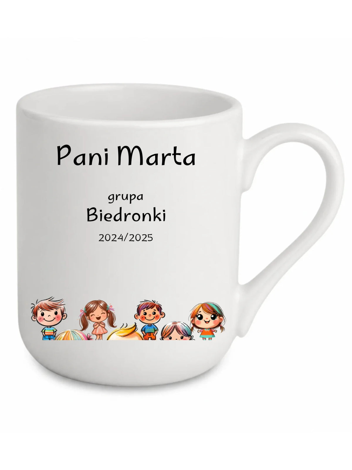 Przedszkolaki | Personalizowany kubek elegant dla nauczycielki N03