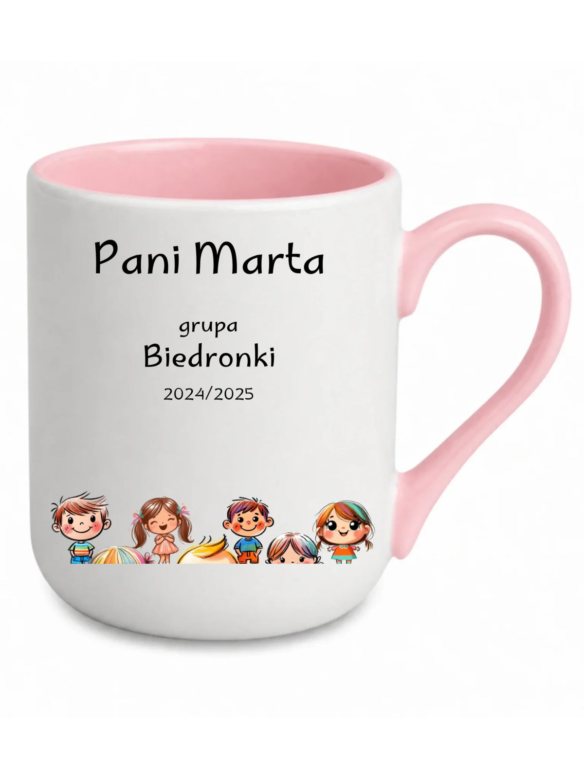 Przedszkolaki | Personalizowany kubek elegant dla nauczycielki N03