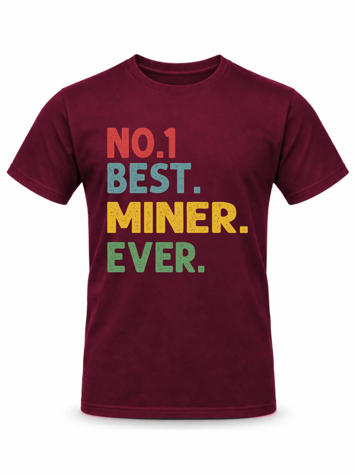 Prezent na Dzień Górnika czarna koszulka z nadrukiem - Best Miner Ever