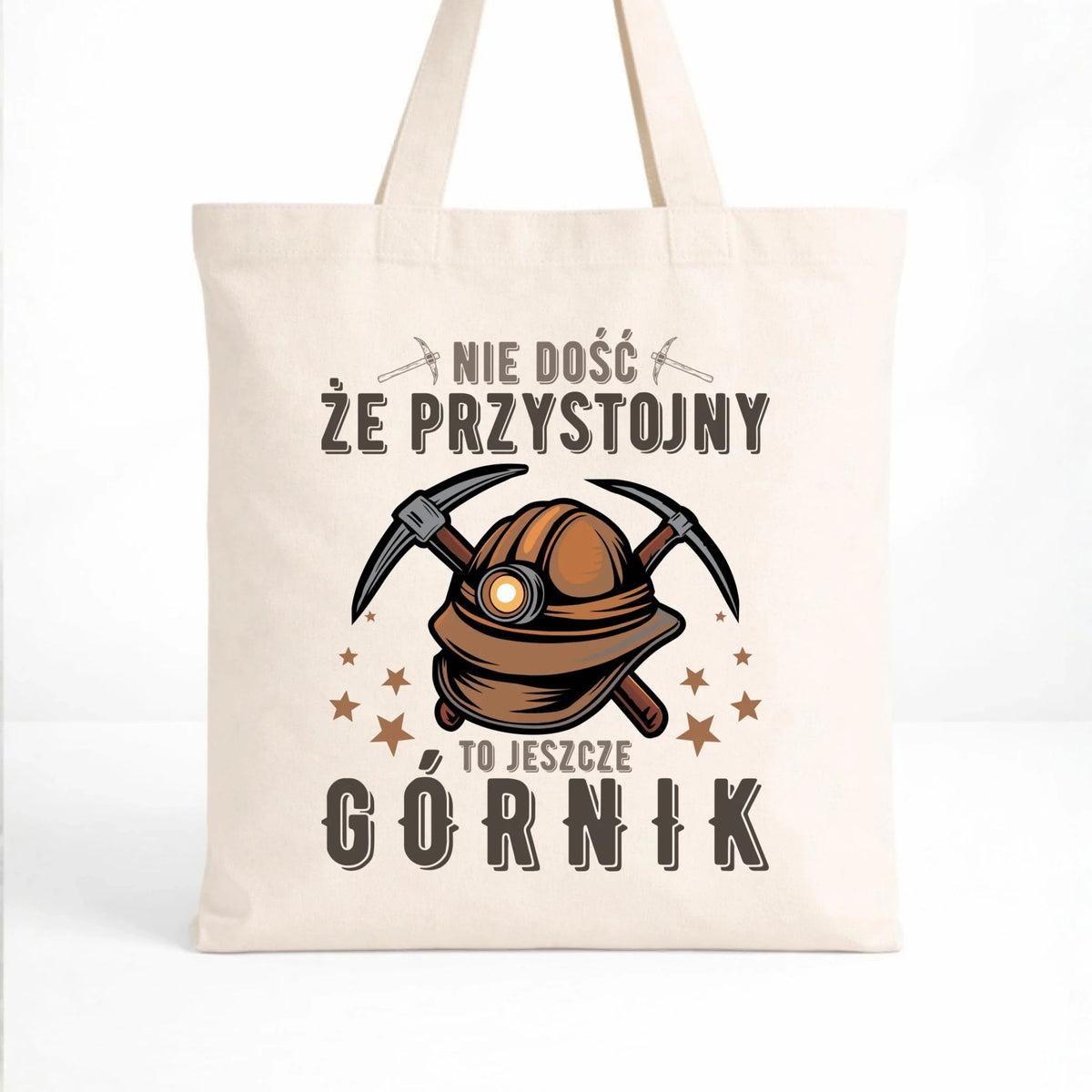 Naturalna torba bawełniana dla górnika - Nie dość że przystojny to jeszcze górnik